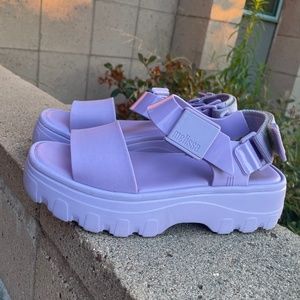 Melissa Kick Off Ankle Strap Slingback Platform Sandals